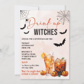 Boire des sorcières Invitation de la fête d'Hallow (Devant)