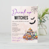 Boire des sorcières Invitation de la fête d'Hallow (Debout devant)