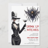 Boire des sorcières Invitation de la fête d'Hallow (Devant)