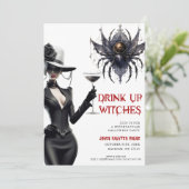 Boire des sorcières Invitation de la fête d'Hallow (Debout devant)