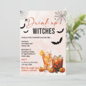 Boire des sorcières Invitation de la fête d'Hallow (Debout devant)