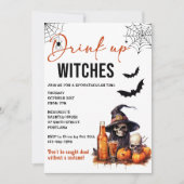 Boire des sorcières Invitation de la fête d'Hallow (Devant)