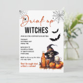 Boire des sorcières Invitation de la fête d'Hallow (Debout devant)