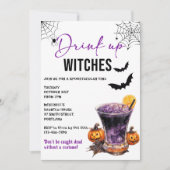 Boire des sorcières Invitation de la fête d'Hallow (Devant)