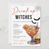 Boire des sorcières Invitation de la fête d'Hallow (Devant)