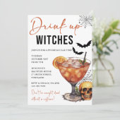 Boire des sorcières Invitation de la fête d'Hallow (Debout devant)