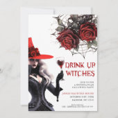 Boire des sorcières Invitation de la fête d'Hallow (Devant)