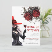 Boire des sorcières Invitation de la fête d'Hallow (Debout devant)