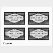 Boire d'Halloween ou traiter les Étiquettes grand  (Feuille)