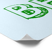 Boire du café, Soyez heureux - Poster (Coin)