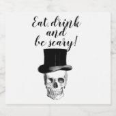 boire du crâne étiquette (Étiquettes simples)