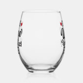 Boire du vin et se sentir fin vin stemless verre (Gauche)