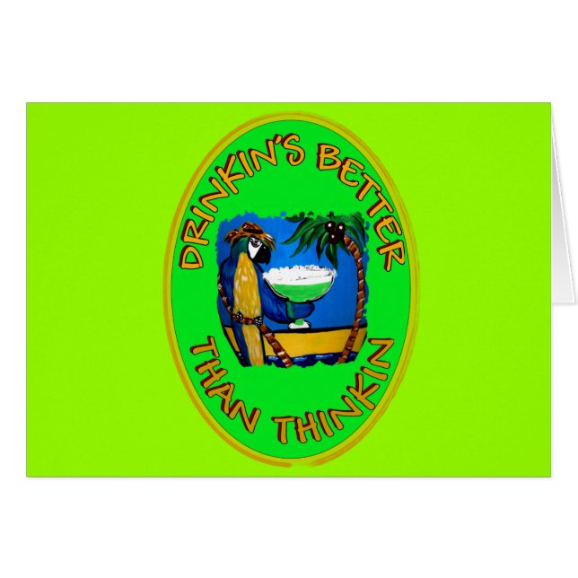 BOIRE EST MIEUX QUE PENSER' (Devant horizontal)