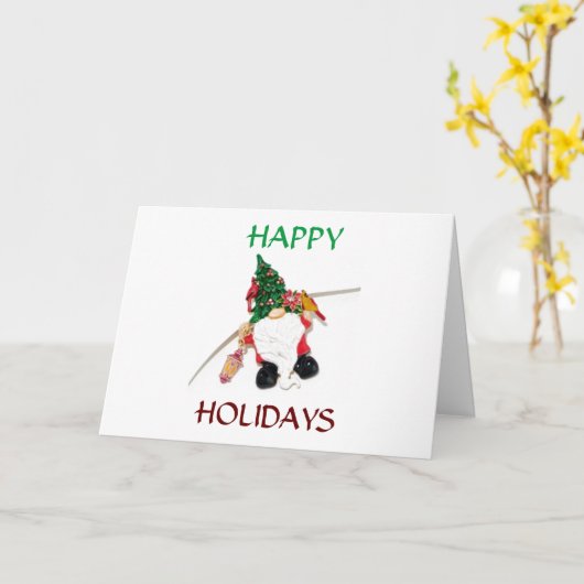 **BOIRE ET ÊTRE JOYEUX** CARTE GNOME COOL (Fleur jaune)