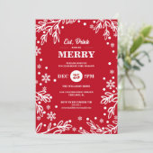 Boire et être joyeux Invitation de fête de vacance (Debout devant)