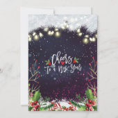 Boire et être joyeux Noël Fête Invitation (Dos)