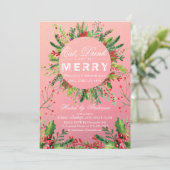 Boire et être joyeux Noël Fête Invitation (Debout devant)