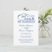 Boire et se marier Invitations au mariage (Debout devant)