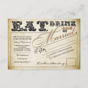 boire et se marier mariage RSVP