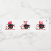 Boire Étiquette - Diplômé - Casquette et diplôme H (Étiquettes simples)