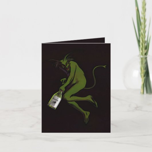 Boire le diable ~ Message de la carte / note (Devant)