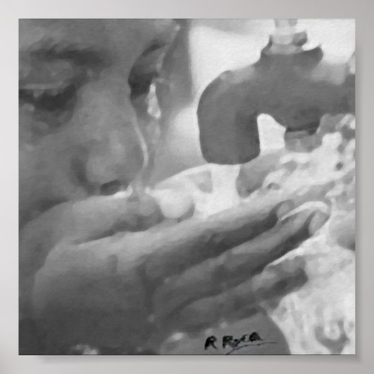 Boire les eaux la source OU d'Oils Atwork Poster (Devant)