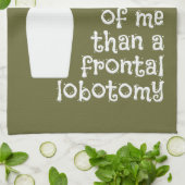 Boire l'humour personnalisé serviette de cuisine c (Plié)