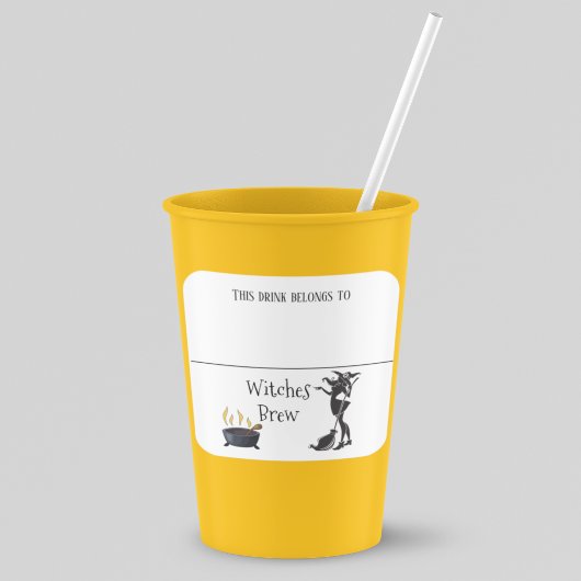 Boire Sticker Marqueur Nom Sorcière Halloween Part