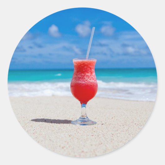 Boire sur la plage autocollants (Devant)