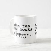 Boire Thé Lire Livres - Réserver Amateurs Café Mug (Devant gauche)