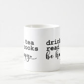 Boire Thé Lire Livres - Réserver Amateurs Café Mug (Centre)