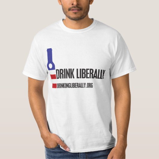 Boire un T-shirt Homme Liberally (Devant)