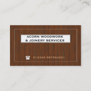 Bois (a) - Cartes de visite en bois d'effet