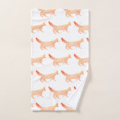 Bois Abstrait artistique Renards rouges (Serviette à main)