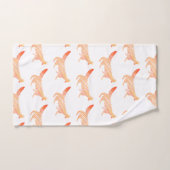 Bois Abstrait artistique Renards rouges (Serviette à main)