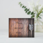 Bois ancien, carte postale (Debout devant)