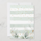 Bois animal Cerf Baby shower Invitation garçon (Dos)