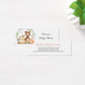 Bois Animaux Baby shower de verdure Demande de rés (Bureau)