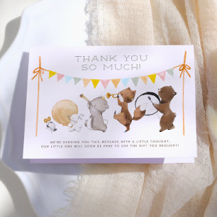 Bois Animaux Band Parade Baby shower Merci