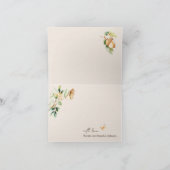 Bois Animaux Boho Baby shower Carte de remerciemen (Intérieur)