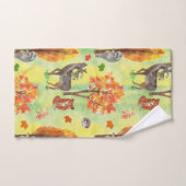 Bois Animaux d'aquarelle (Serviette à main)