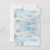 Bois Animaux hiver Boy Baby shower Merci (Dos)