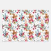 Bois Animaux Papier d'enveloppement de Noël (Devant 2)