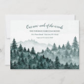 Bois Aquarelle Moving Faire-part (Devant)