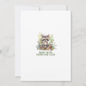 Bois Baby Animal Baby shower Invitation (Dos)