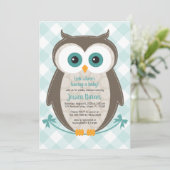 bois baby shower invitation brun brun brun brun br (Debout devant)