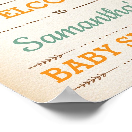 Bois Bébé Animaux Affiches de bienvenue Poster de (Coin)