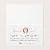 Bois bébé garçon douche Merci pliable voitures (Inside Unfolded)