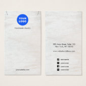 Bois blanc Ajouter logo Pendentif écran (Devant & derrière)