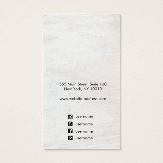 Bois blanc Ajouter logo Pendentif écran (Dos)